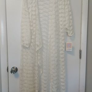 Lularoe NWT Large White Lace Shirley.